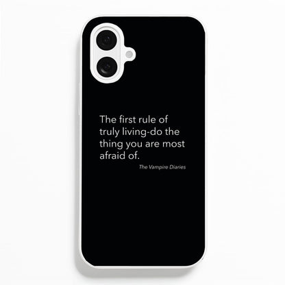 The First Rule Of Truly Living - VD Phone Case