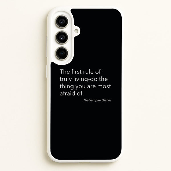 The First Rule Of Truly Living - VD  - Vampire Diaries Phone Case for Galaxy A56