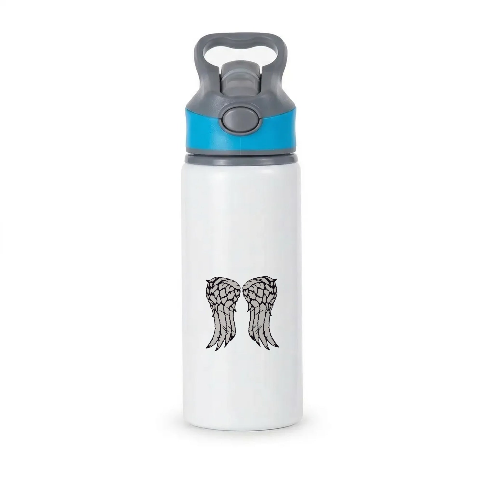Daryl's Wings - TWD Active Water Bottle - Blue