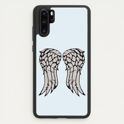 Daryl's Wings - TWD  - Daryls wing Phone Case for Huawei P30 Pro