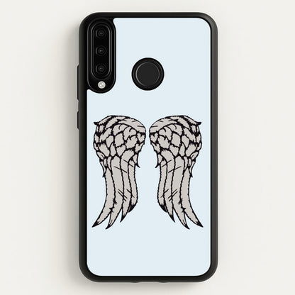 Daryl's Wings - TWD  - Daryls wing Phone Case for Huawei P30 Lite