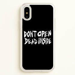 Don't Open Dead Inside - TWD  - The Walking Dead Phone Case for iPhone X / XS