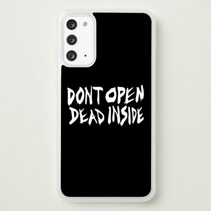 Don't Open Dead Inside - TWD  - The Walking Dead Phone Case for Galaxy Note 20