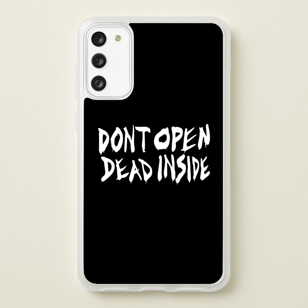 Don't Open Dead Inside - TWD  - The Walking Dead Phone Case for Galaxy A41