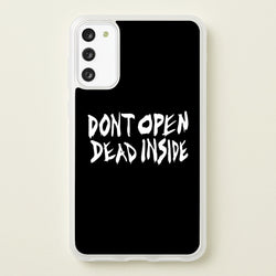 Don't Open Dead Inside - TWD  - The Walking Dead Phone Case for Galaxy S20FE