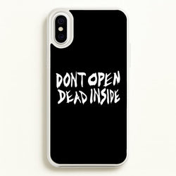 Don't Open Dead Inside - TWD  - The Walking Dead Phone Case for iPhone XS Max