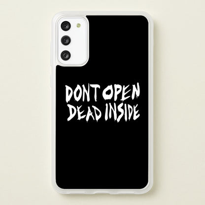 Don't Open Dead Inside - TWD  - The Walking Dead Phone Case for Galaxy S20