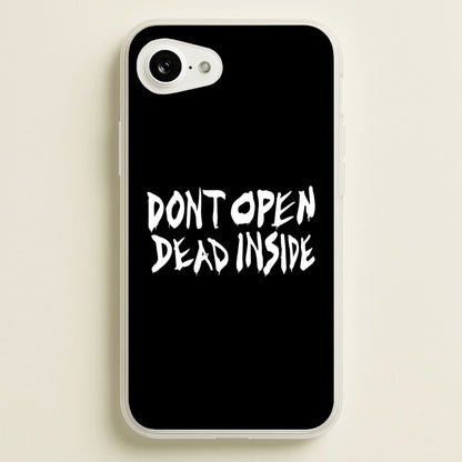 Don't Open Dead Inside - TWD  - The Walking Dead Phone Case for iPhone 16e