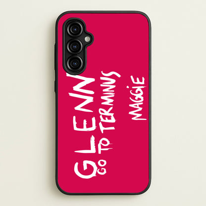 Message For Glenn - TWD  - The Walking Dead Phone Case for Galaxy A54