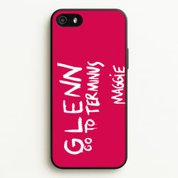 Message For Glenn - TWD  - The Walking Dead Phone Case for iPhone 5 / 5s / SE 2016