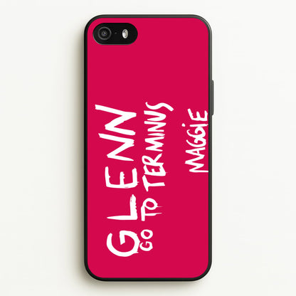 Message For Glenn - TWD  - The Walking Dead Phone Case for iPhone 5 / 5s / SE 2016