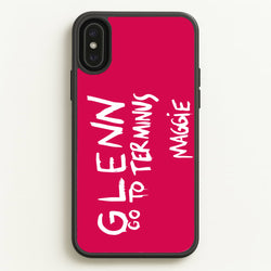 Message For Glenn - TWD  - The Walking Dead Phone Case for iPhone XS Max