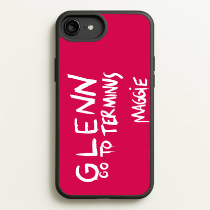 Message For Glenn - TWD  - The Walking Dead Phone Case for iPhone 6 Plus / 7 Plus / 8 Plus