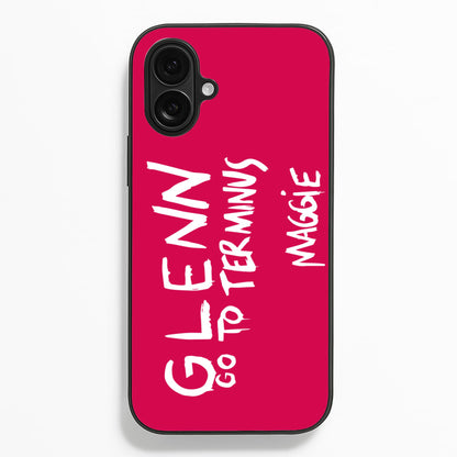 Message For Glenn - TWD  - The Walking Dead Phone Case for iPhone 16 Plus