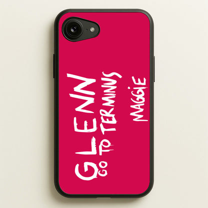 Message For Glenn - TWD  - The Walking Dead Phone Case for iPhone 16e