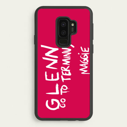 Message For Glenn - TWD  - The Walking Dead Phone Case for Galaxy S9 Plus