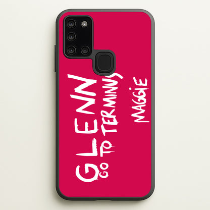 Message For Glenn - TWD  - The Walking Dead Phone Case for Galaxy A21s