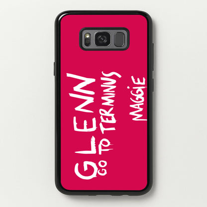 Message For Glenn - TWD  - The Walking Dead Phone Case for Galaxy S8