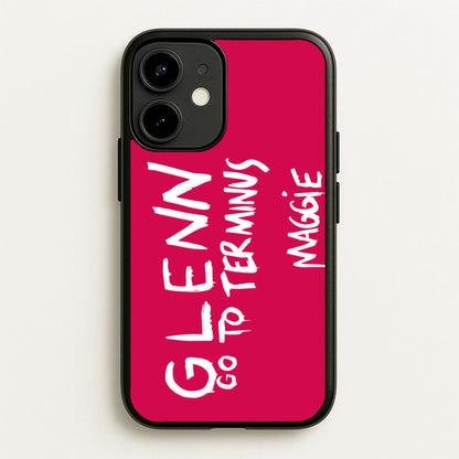 Message For Glenn - TWD  - The Walking Dead Phone Case for iPhone 12 Mini