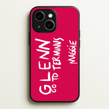 Message For Glenn - TWD  - The Walking Dead Phone Case for iPhone 14 Plus