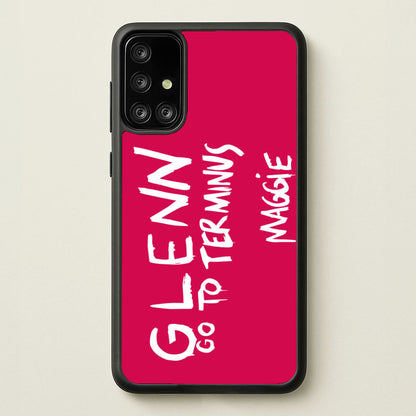 Message For Glenn - TWD  - The Walking Dead Phone Case for Galaxy A71