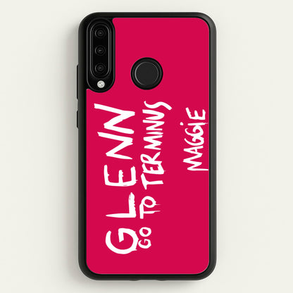 Message For Glenn - TWD  - The Walking Dead Phone Case for Huawei P30 Lite