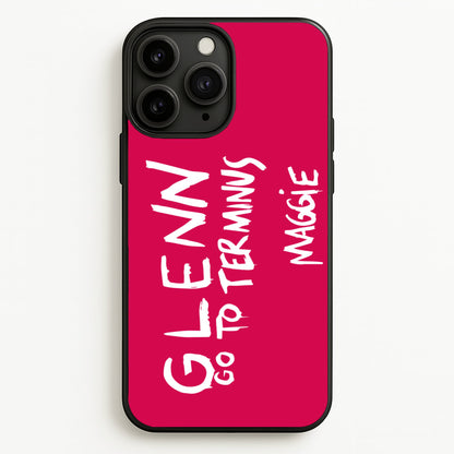 Message For Glenn - TWD  - The Walking Dead Phone Case for iPhone 11 Pro Max