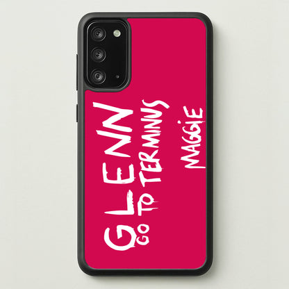 Message For Glenn - TWD  - The Walking Dead Phone Case for Galaxy Note 20
