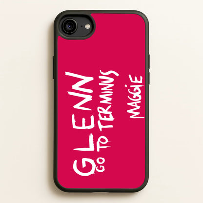 Message For Glenn - TWD  - The Walking Dead Phone Case for iPhone 6 / 7 / 8 / SE