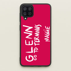 Message For Glenn - TWD  - The Walking Dead Phone Case for Galaxy A12
