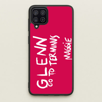 Message For Glenn - TWD  - The Walking Dead Phone Case for Galaxy A12