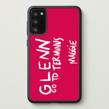 Message For Glenn - TWD  - The Walking Dead Phone Case for Galaxy S20