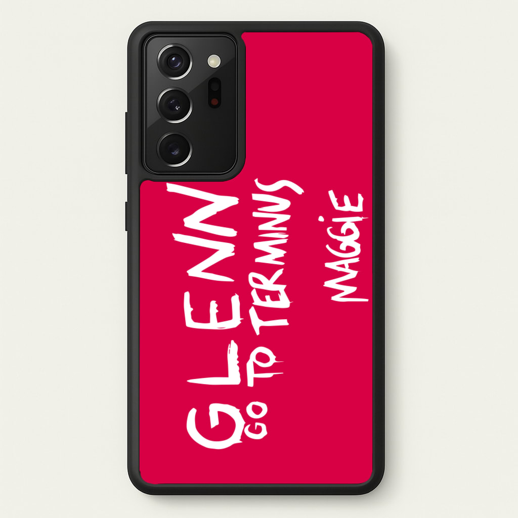 Message For Glenn - TWD  - The Walking Dead Phone Case for Galaxy Note 20 Ultra