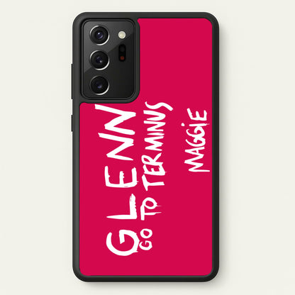 Message For Glenn - TWD  - The Walking Dead Phone Case for Galaxy Note 20 Ultra