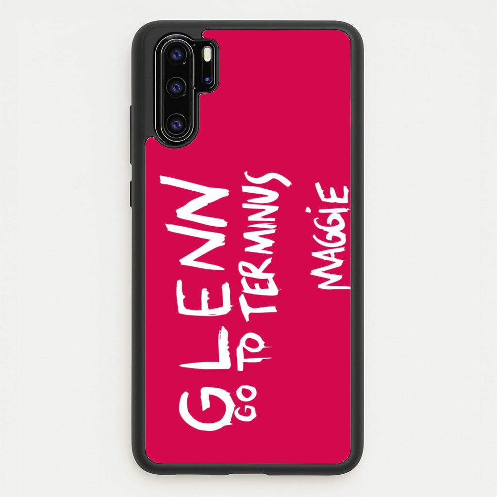 Message For Glenn - TWD  - The Walking Dead Phone Case for Huawei P30 Pro