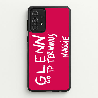 Message For Glenn - TWD  - The Walking Dead Phone Case for Galaxy A52 / A52s