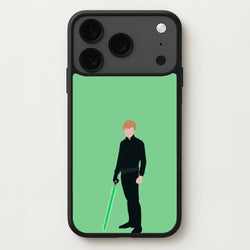 Skywalker Green Lightsaber Phone Case for iPhone 17 Pro Max