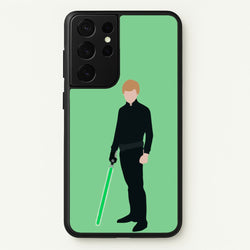 Skywalker Green Lightsaber  - Star Wars Phone Case for Galaxy S21 Ultra