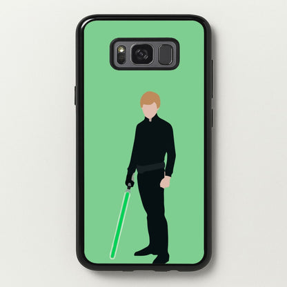Skywalker Green Lightsaber  - Star Wars Phone Case for Galaxy S8 Plus
