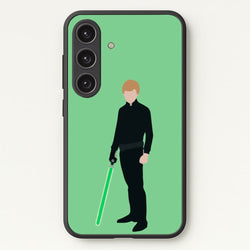 Skywalker Green Lightsaber  - Star Wars Phone Case for Galaxy S24