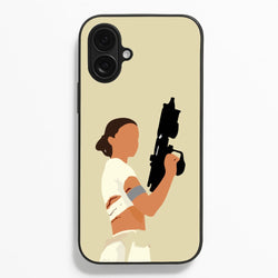 Leia With Gun  - Star Wars Phone Case for iPhone 16 Plus