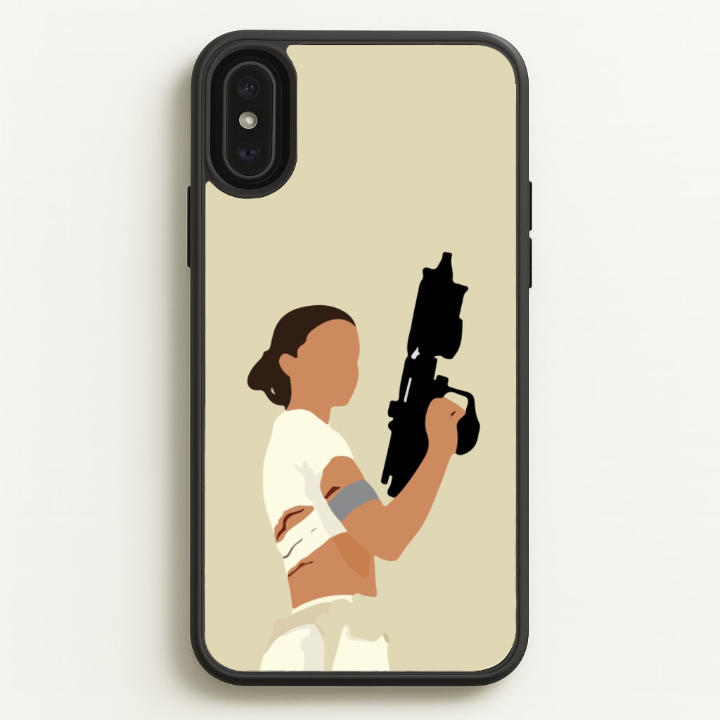 Leia With Gun  - Star Wars Phone Case for iPhone XS Max