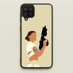 Leia With Gun  - Star Wars Phone Case for Galaxy A12