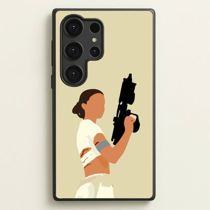 Leia With Gun  - Star Wars Phone Case for Galaxy S25 Ultra