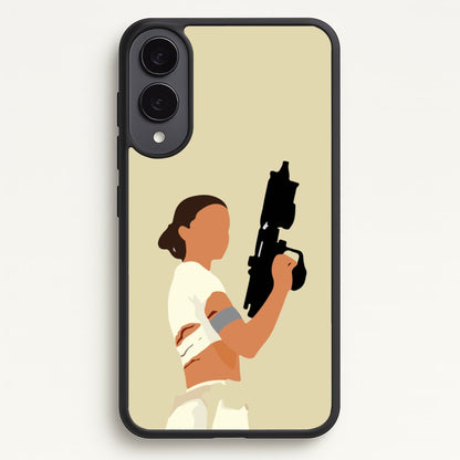 Leia With Gun  - Star Wars Phone Case for Galaxy S25 Edge