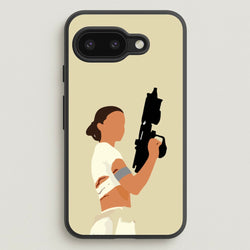 Leia With Gun  - Star Wars Phone Case for Google Pixel 9a