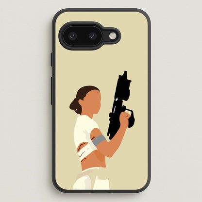 Leia With Gun  - Star Wars Phone Case for Google Pixel 9a