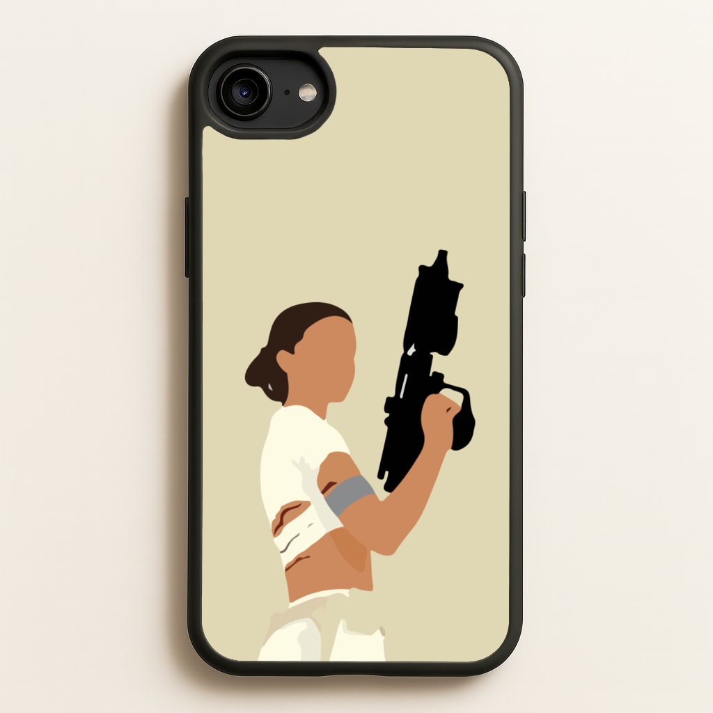 Leia With Gun  - Star Wars Phone Case for iPhone 6 / 7 / 8 / SE