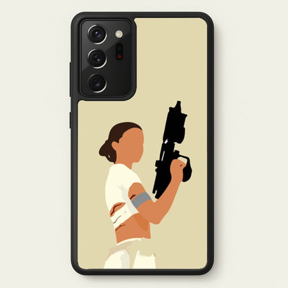 Leia With Gun  - Star Wars Phone Case for Galaxy Note 20 Ultra