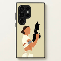 Leia With Gun  - Star Wars Phone Case for Galaxy S24 Ultra